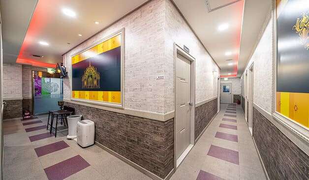 광주 우산동 태국마사지 복도1